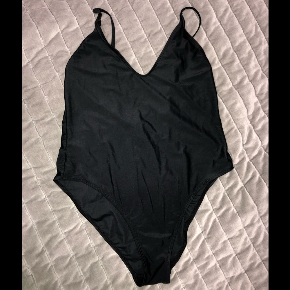 ASOS Black High Cut One Piece 🩱